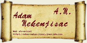 Adam Mekenjišac vizit kartica